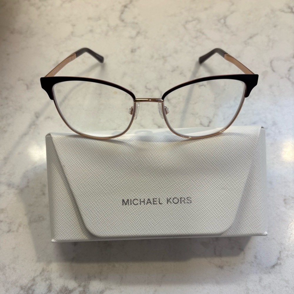 Michael Kors Women's Glasses in Matte Rose and Gold